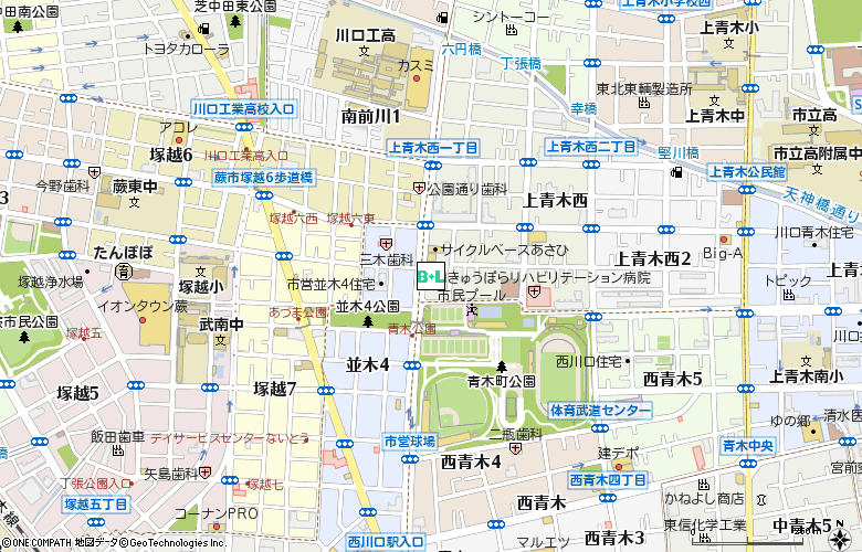 眼鏡市場　西川口(00724)付近の地図